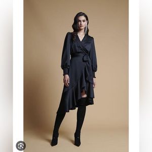 Rachel Parcell black wrap dress